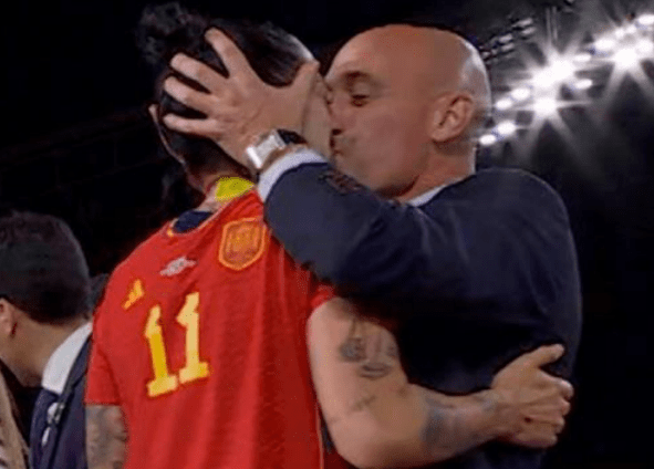 Fifa Suspends Spanish Football President For Kissing Woman Player On