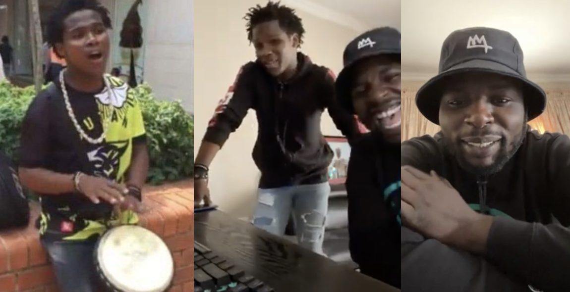 DJ Maphorisa helps talented street musician record trending song