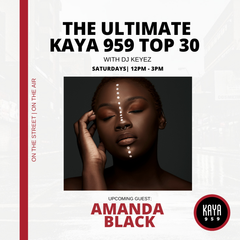 Amanda Black on The Ultimate Kaya 959 Top 30 - KAYA 959