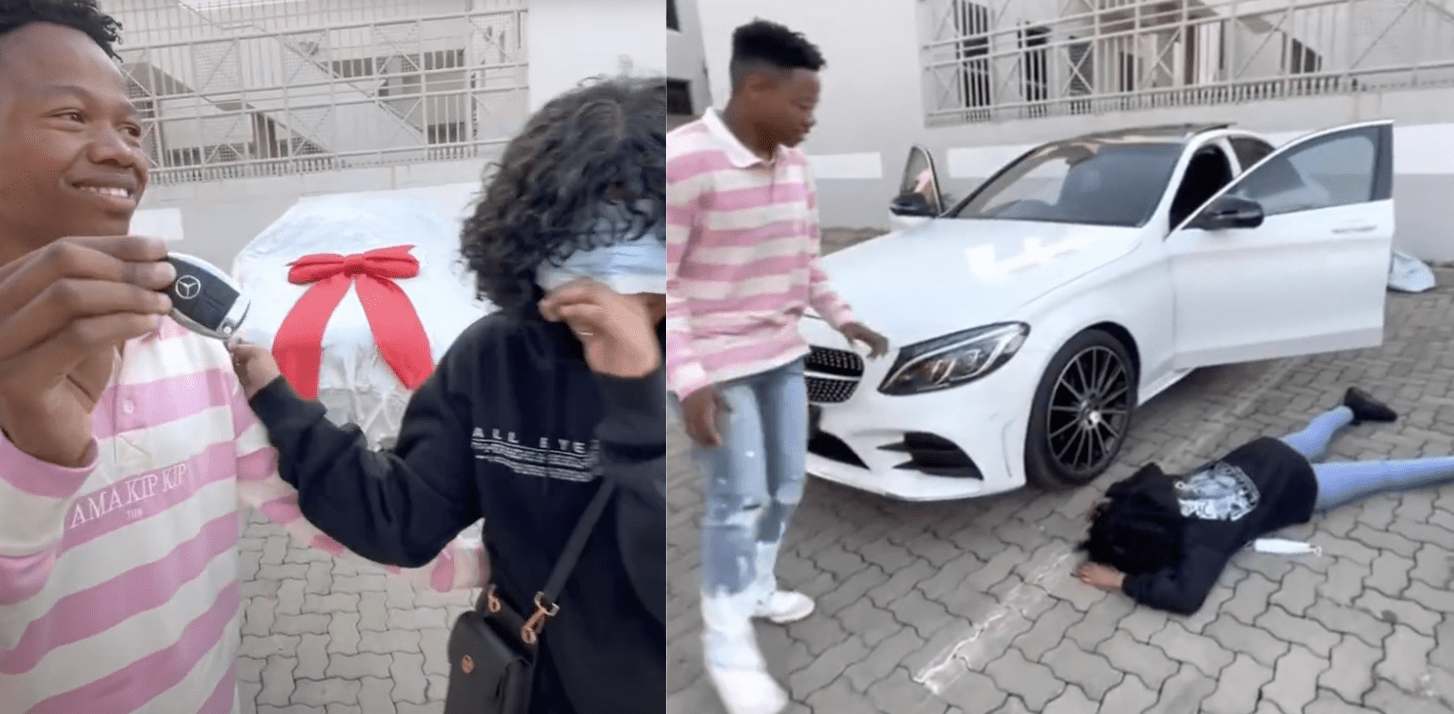 WATCH: Tik Toker Seemah faints after YouTuber boyfriend Ghost Hlubi ...