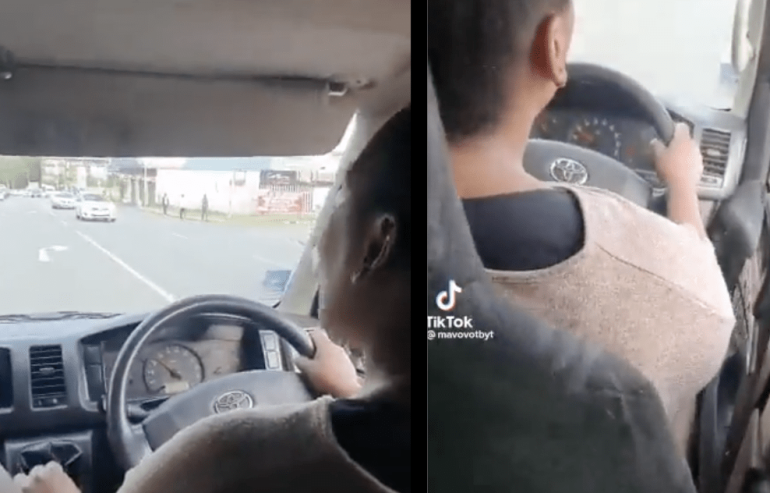 WATCH: Lady passenger takes over driving a taxi after the driver was ...