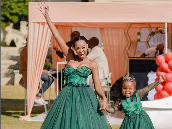 Ntando Duma and Sbahle celebrate their kiddies' beauty and hair salon's ...