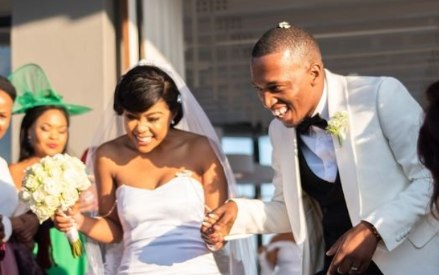 Dumi Mkokstad and his wife celebrate 5 years of love and grace